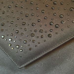 New Donald J Pliner Black studded envelope bag